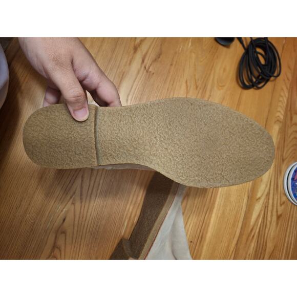 Kate Spade Beige Suede Ankle Boots with Tassel Detail sz 8.5 - Picture 3 of 7